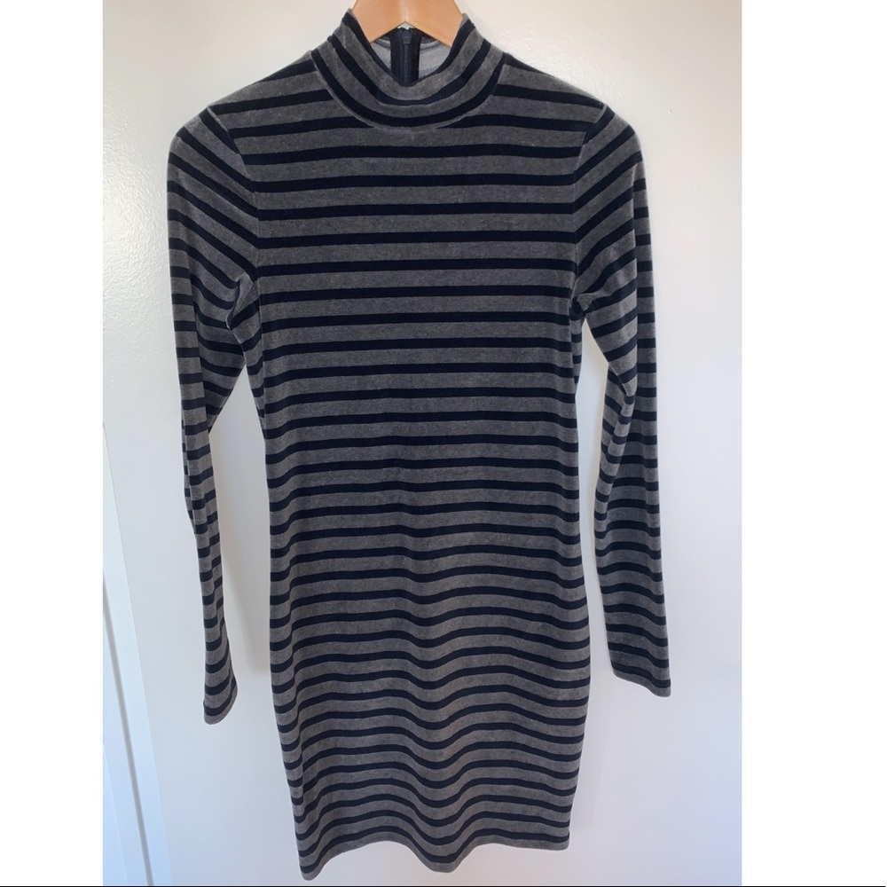 T by Alexander Wang | NWOT | velour bodycon cutout minidress